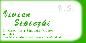 vivien sipiczki business card